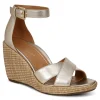 Clearance Marina Wedge Sandal Metallic Women Sandals | Heels & Wedges