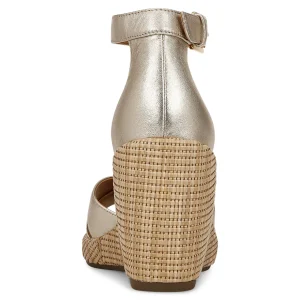 Clearance Marina Wedge Sandal Metallic Women Sandals | Heels & Wedges